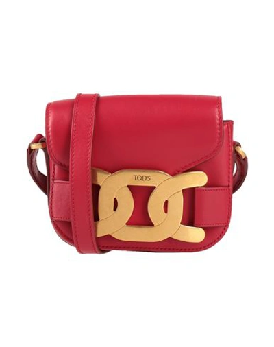 Shop Tod's Woman Cross-body Bag Red Size - Leather