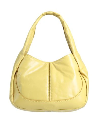 Shop Tod's Woman Handbag Yellow Size - Calfskin