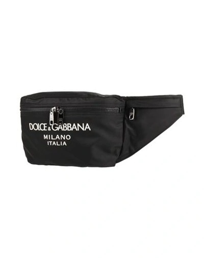 Shop Dolce & Gabbana Man Belt Bag Black Size - Polyamide, Acrylic, Viscose, Calfskin