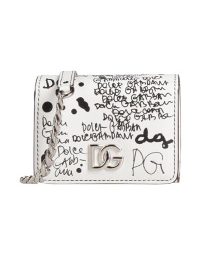 Shop Dolce & Gabbana Woman Cross-body Bag White Size - Calfskin