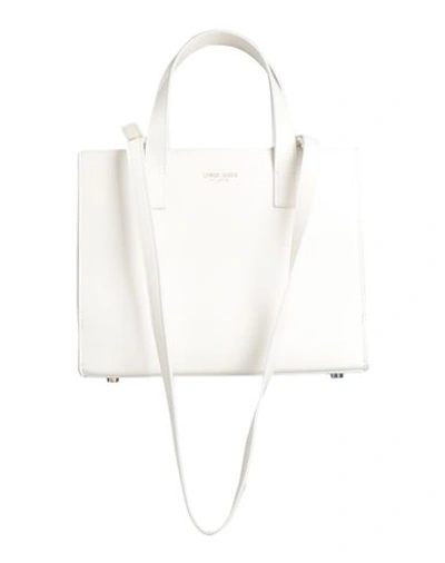 Shop Giorgio Armani Woman Handbag Off White Size - Calfskin