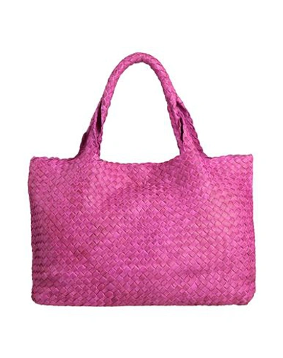 Shop P.a.r.o.s.h P. A.r. O.s. H. Woman Handbag Fuchsia Size - Calfskin In Pink