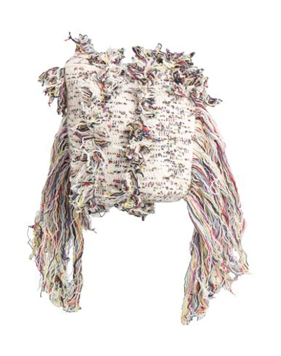 Shop Chloé Woman Cross-body Bag White Size - Cashmere, Wool, Virgin Wool