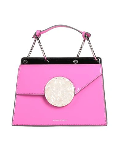 Shop Danse Lente Woman Handbag Fuchsia Size - Leather In Pink