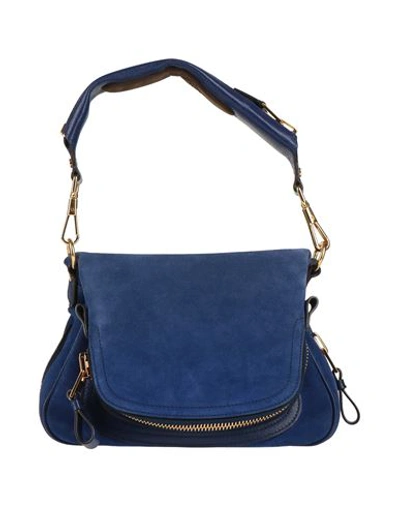 Shop Tom Ford Woman Handbag Blue Size - Leather