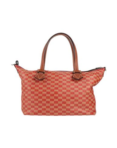 Shop Moreau Paris Woman Handbag Brick Red Size - Leather