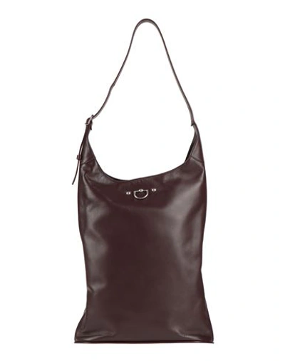 Durazzi Woman Shoulder Bag Deep Purple Size - Calfskin In Purple