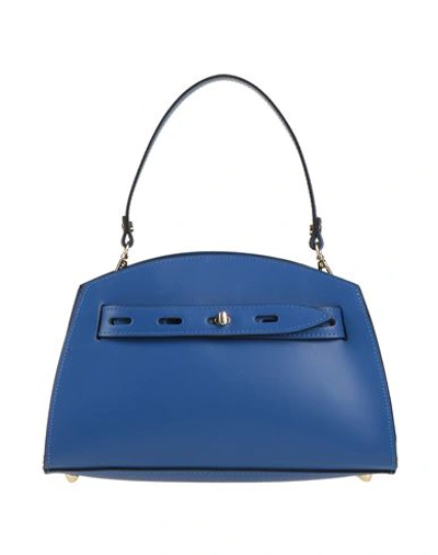 Shop Laura Di Maggio Woman Handbag Blue Size - Leather