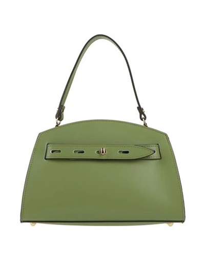 Shop Laura Di Maggio Woman Handbag Military Green Size - Leather