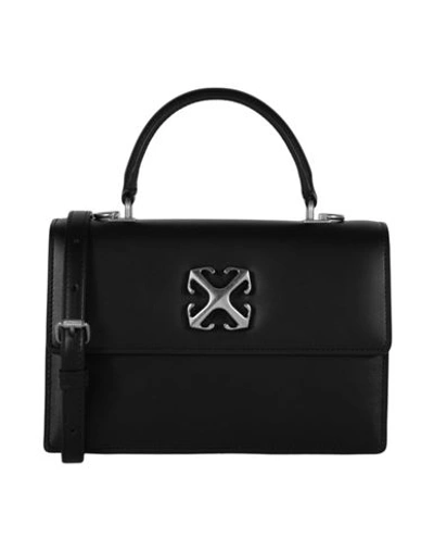 Shop Off-white Jitney 1.4 Top Handle Bag Woman Handbag Black Size - Calfskin