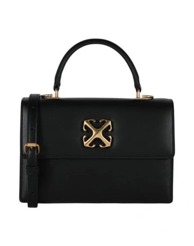 Shop Off-white Jitney 1.4 Top Handle Bag Woman Handbag Black Size - Calfskin