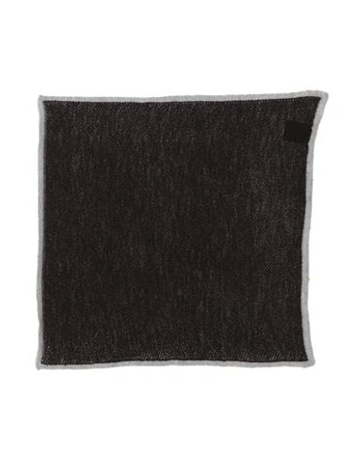 Canali Man Scarf Dark Brown Size - Silk, Cashmere In Brown