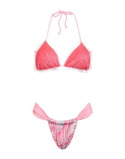 Shop F**k Project Woman Bikini Fuchsia Size L Polyester, Elastane In Pink
