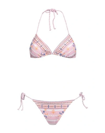 Shop Ermanno Scervino Beachwear Woman Bikini Pink Size 4 Polyamide, Elastane