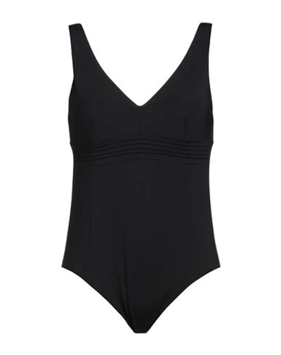 Shop Maryan Mehlhorn Woman One-piece Swimsuit Black Size 16 Polyamide, Elastane