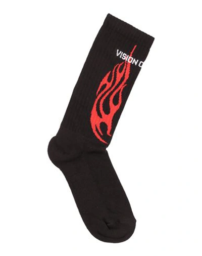 Shop Vision Of Super Man Socks & Hosiery Black Size Onesize Cotton, Polyamide, Elastane