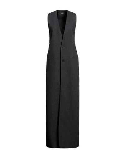 Shop Ann Demeulemeester Woman Tailored Vest Grey Size 8 Virgin Wool