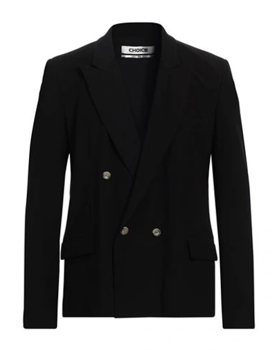 Shop Choice Man Blazer Black Size 40 Viscose, Polyester