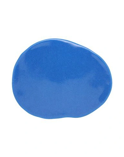Shop Maison Margiela Woman Brooch Blue Size - Plastic, Steel