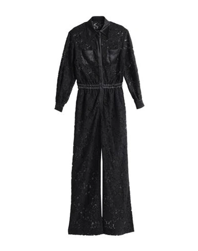 Shop Dolce & Gabbana Woman Jumpsuit Black Size 6 Cotton, Viscose, Silk, Polyamide