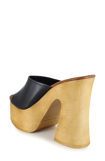 Candies Mia Platform Slide Sandal In Black