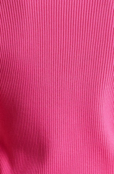 Shop Halogen Rib Cardigan In Magenta Pink