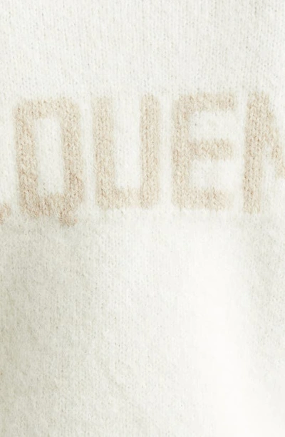 Shop Jacquemus La Maille Logo Jacquard Alpaca & Merino Wool Blend Sweater In Light Beige