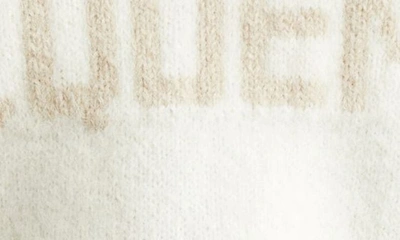 Jacquemus La Maille Logo Jacquard Alpaca & Merino Wool Blend Sweater In Light Beige