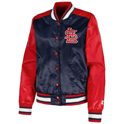 Shop Starter Navy St. Louis Cardinals The Legend Full-snap Jacket