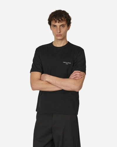 Shop Comme Des Garçons Homme Deux Logo T-shirt In Black