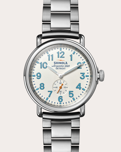 Shop Shinola Women's Alabaster Runwell Bracelet Watch In White