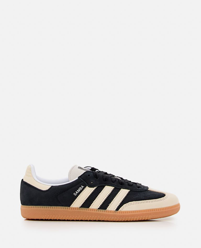 Adidas Originals Samba Og Leather And Suede Sneakers In Black