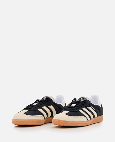 Adidas Originals Samba Og Leather And Suede Sneakers In Black