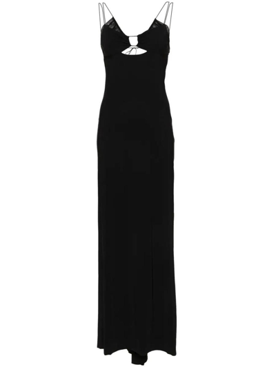 Shop Amazuìn Greta Long Dress Clothing In Black