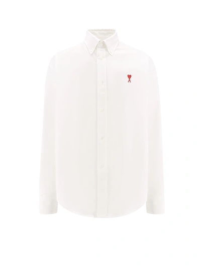 Shop Ami Alexandre Mattiussi Ami Paris Shirt In White