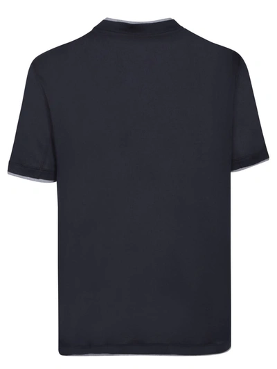 Shop Brunello Cucinelli T-shirts In Blue