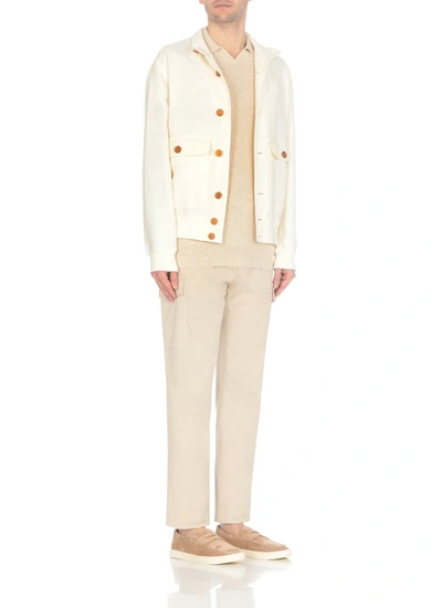 Shop Brunello Cucinelli Trousers Beige