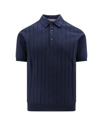 Shop Corneliani Polo Shirt In Blue