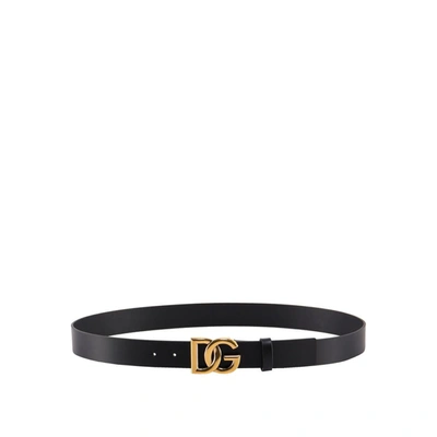 Shop Dolce & Gabbana Belt In Black