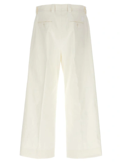 Shop Dolce & Gabbana Loose Leg Pants In White