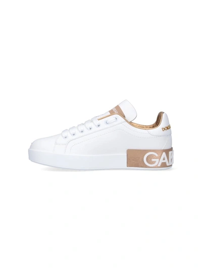 Shop Dolce & Gabbana Sneakers In Golden