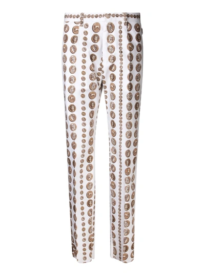 Shop Dolce & Gabbana Trousers In White