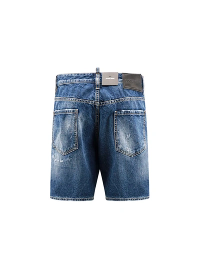 Shop Dsquared2 Marine Shorts In Blue