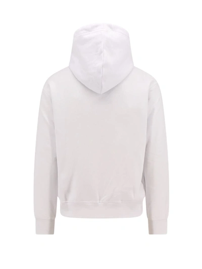 Dsquared2 Ciro Logo Printed Cotton Hoodie In White