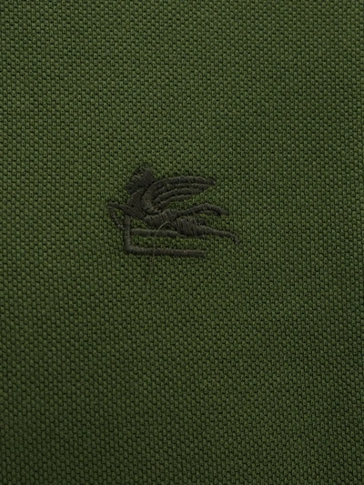 Shop Etro Polo Shirt In Green