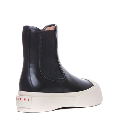 Shop Marni Black Leather Pablo Boots