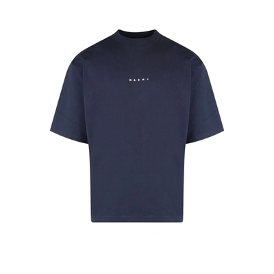 Shop Marni T-shirt In Blue