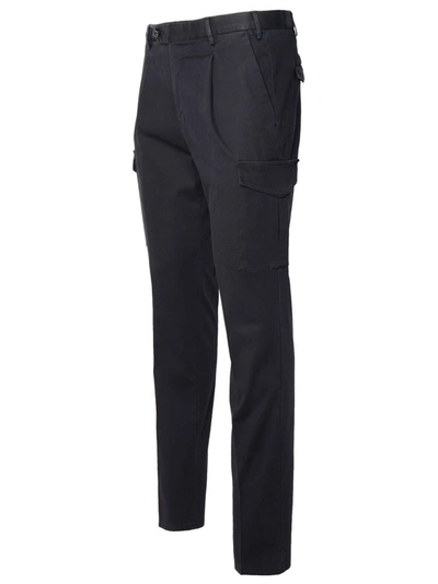 Shop Pt01 Navy Cotton Blend Trousers
