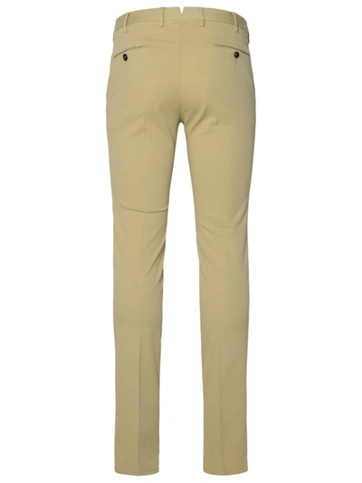 Shop Pt01 Beige Cotton Blend Trousers