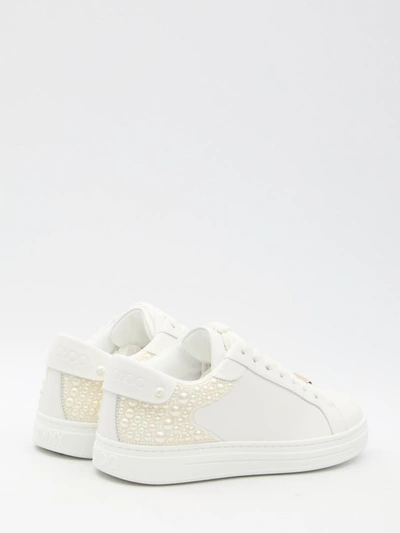 Shop Jimmy Choo Rome/f Sneakers In White